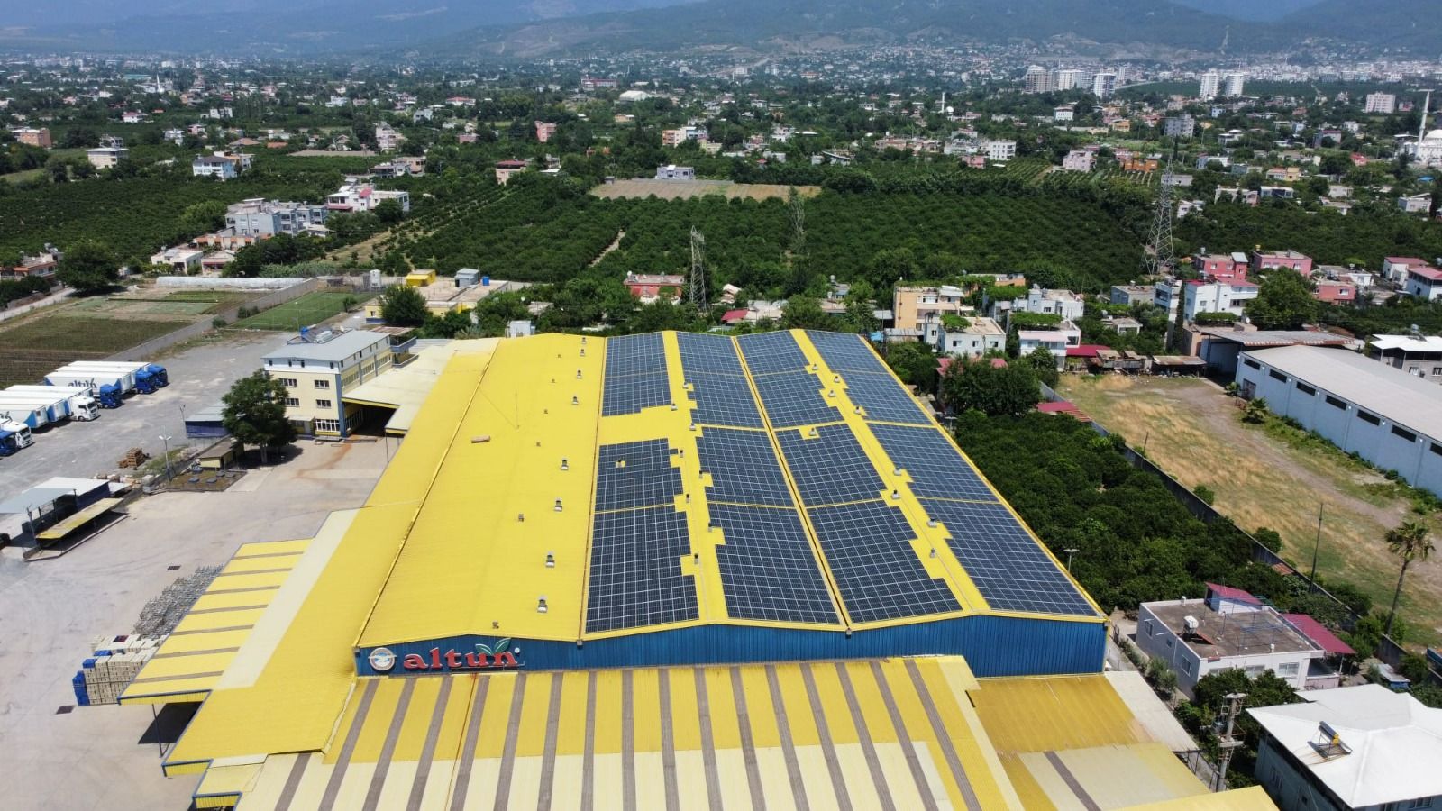 Altun Gıda GES 1 güneş enerjisi santrali