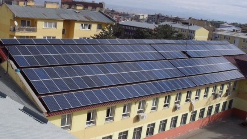 Muş Endüstri Meslek Lisesi güneş enerjisi santrali