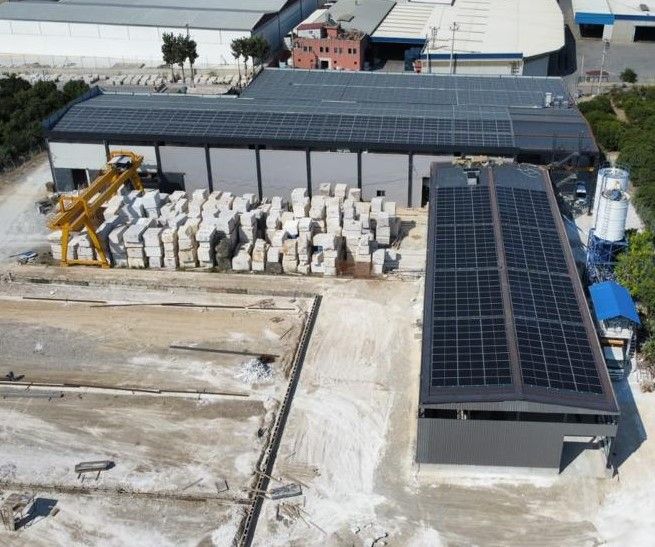 Alsem Mermer GES2 güneş enerjisi santrali